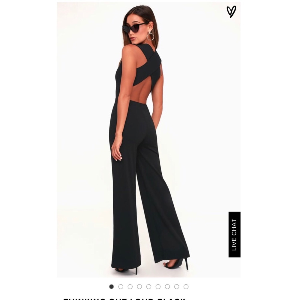 Backless Black Jumpsuit